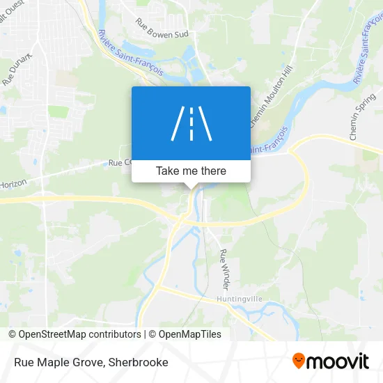 Rue Maple Grove map