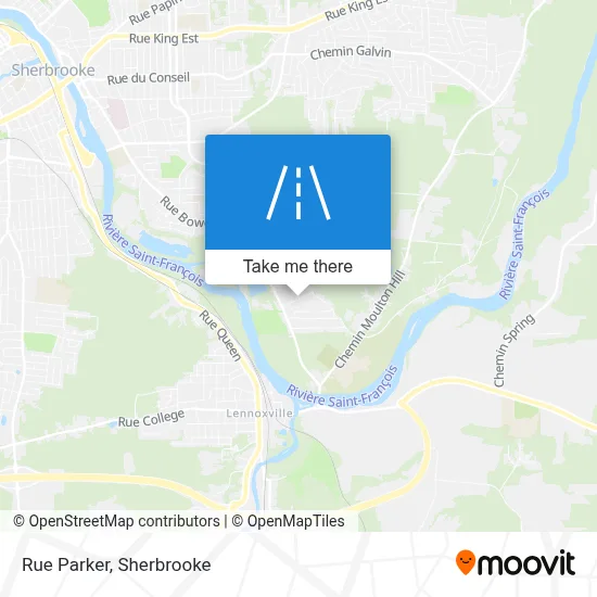 Rue Parker map