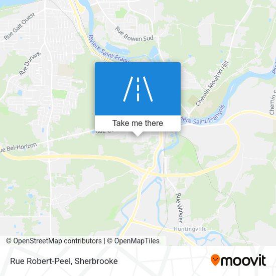 Rue Robert-Peel map