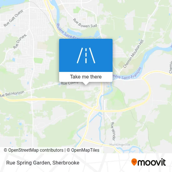 Rue Spring Garden map