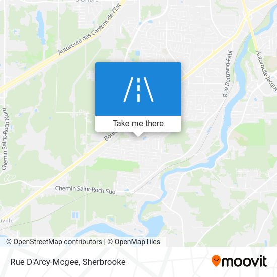 Rue D'Arcy-Mcgee map