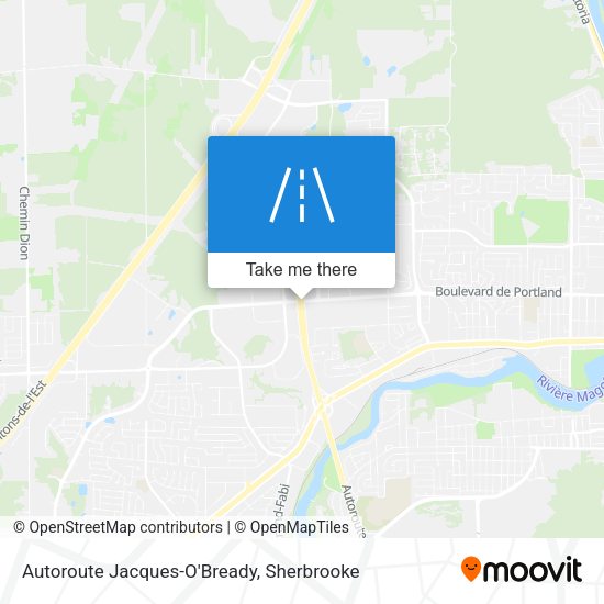 Autoroute Jacques-O'Bready map