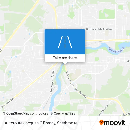 Autoroute Jacques-O'Bready map