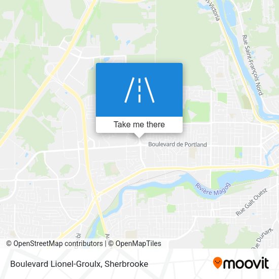 Boulevard Lionel-Groulx map