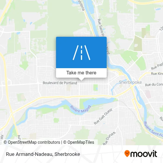 Rue Armand-Nadeau map