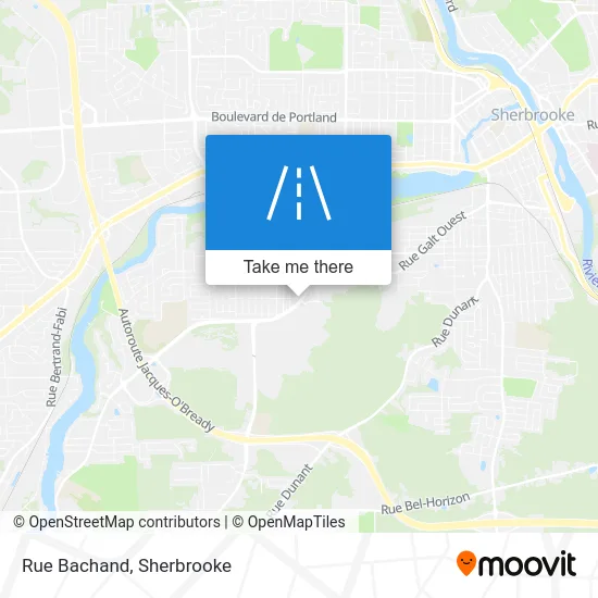 Rue Bachand map