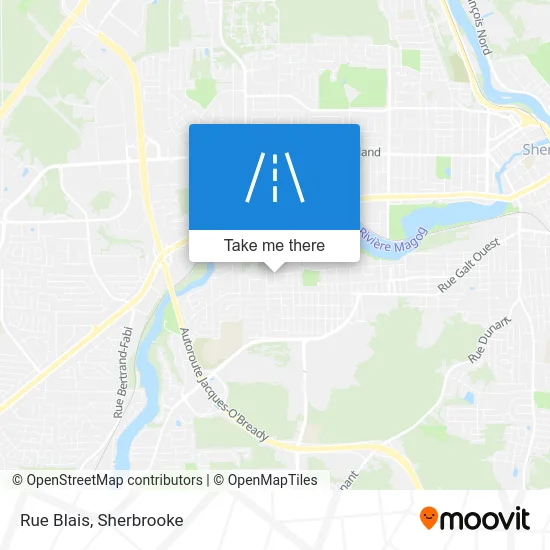 Rue Blais map