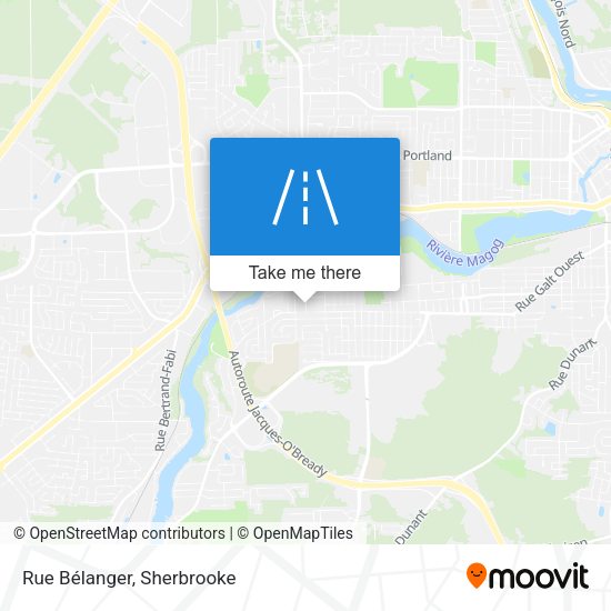 Rue Bélanger map