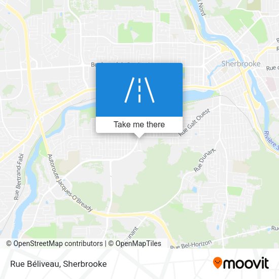 Rue Béliveau map