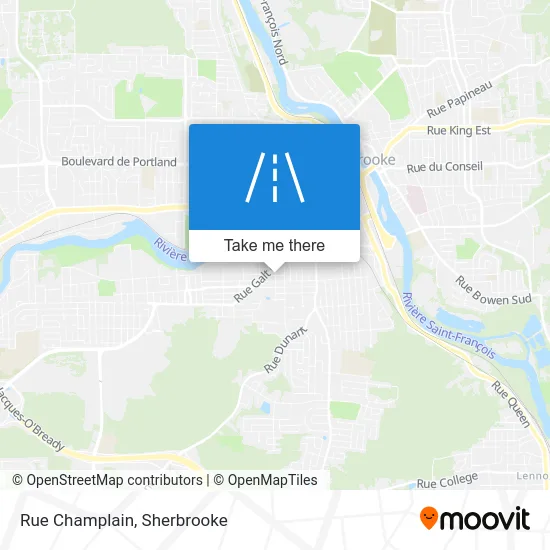 Rue Champlain map