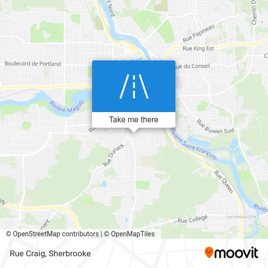 Rue Craig map