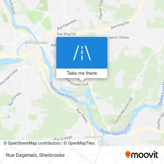 Rue Dagenais map
