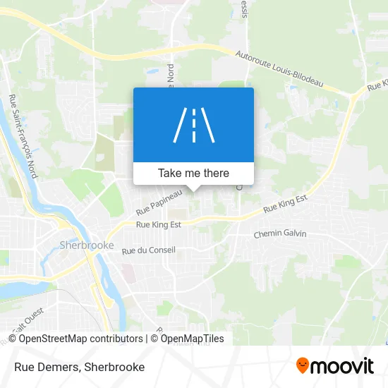 Rue Demers map