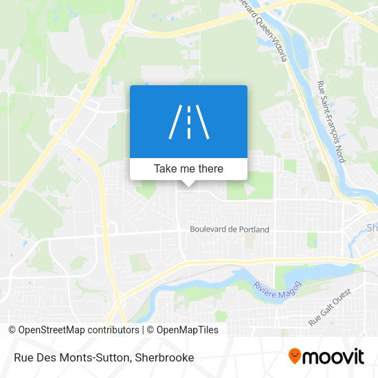 Rue Des Monts-Sutton map