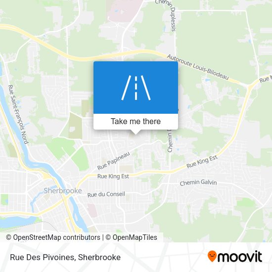 Rue Des Pivoines map