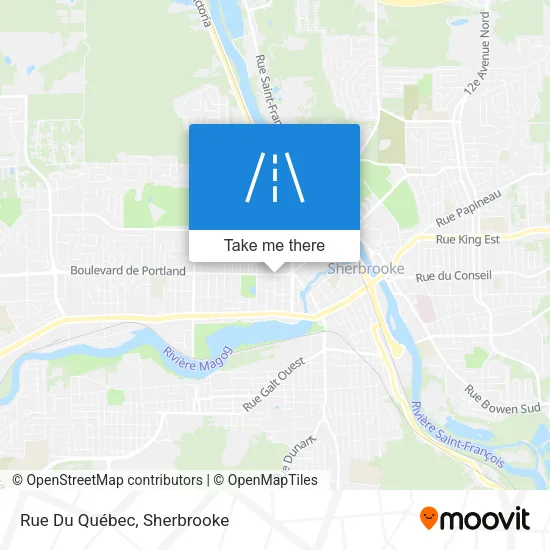 Rue Du Québec map