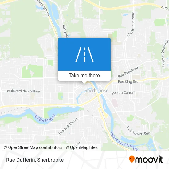 Rue Dufferin map