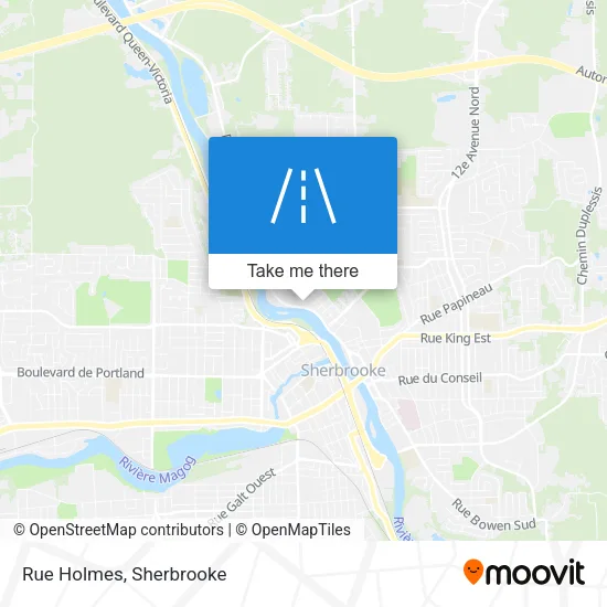 Rue Holmes map