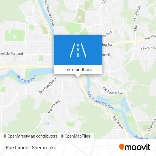 Rue Laurier map