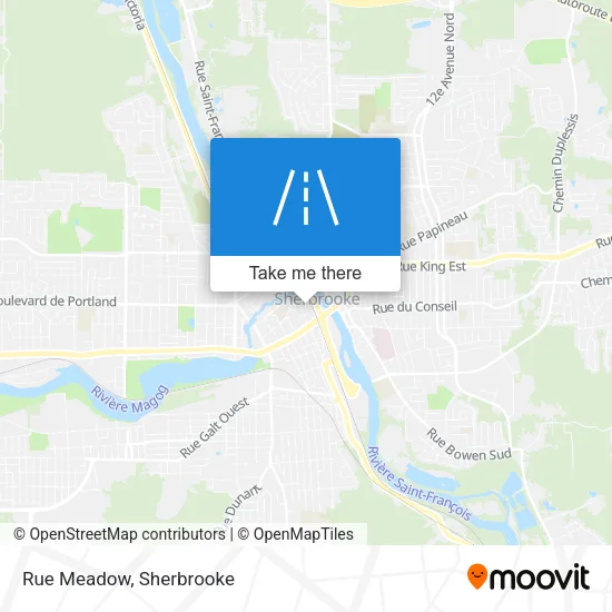 Rue Meadow map