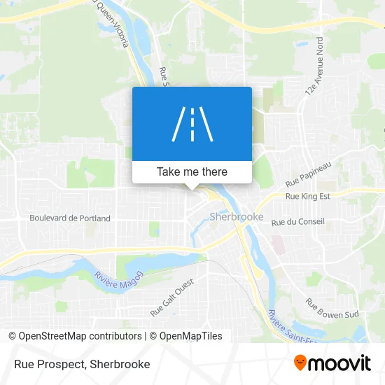 Rue Prospect map