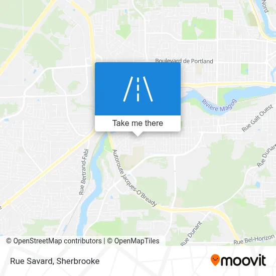 Rue Savard map