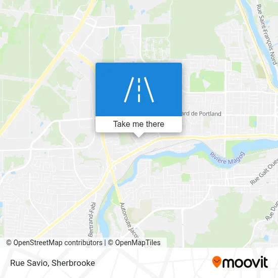 Rue Savio map