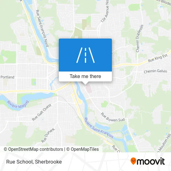Rue School map