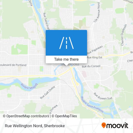 Rue Wellington Nord map