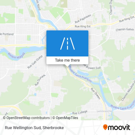 Rue Wellington Sud map