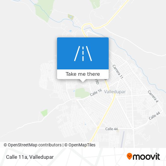 Calle 11a map