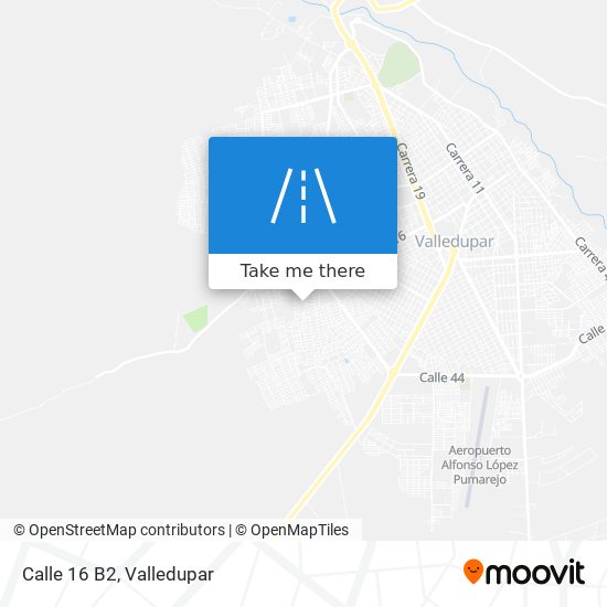 Calle 16 B2 map