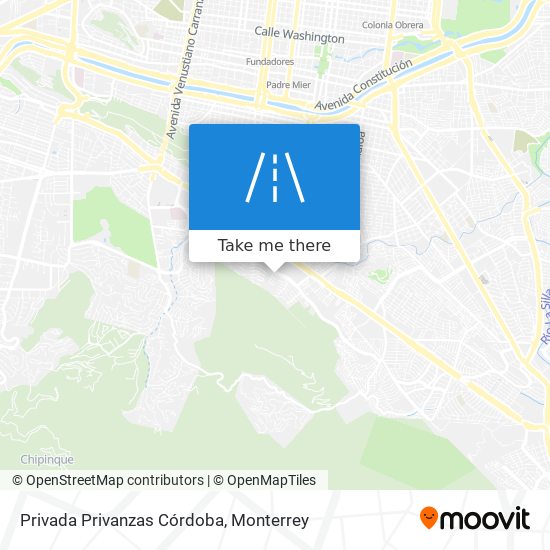 Mapa de Privada Privanzas Córdoba