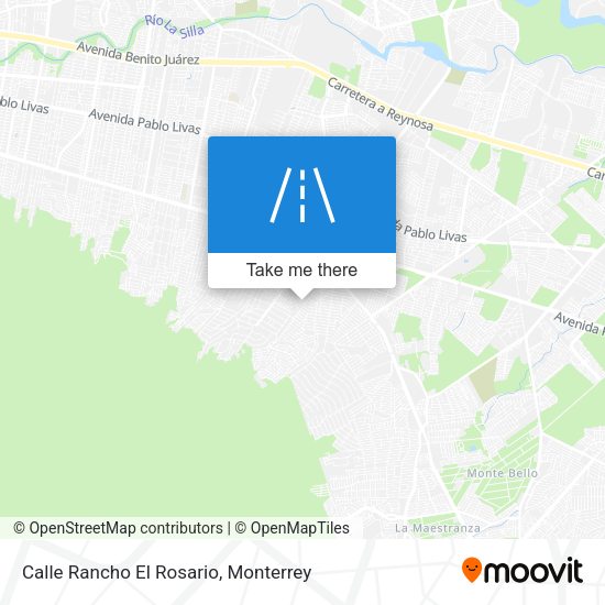 Mapa de Calle Rancho El Rosario