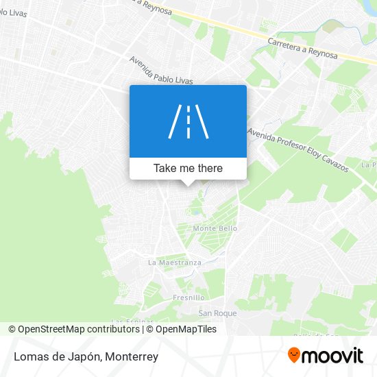 Lomas de Japón map