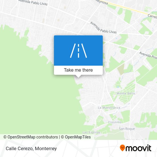 Mapa de Calle Cerezo