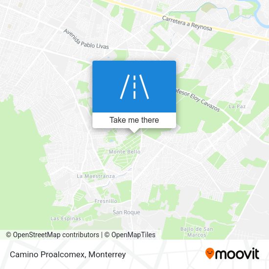 Mapa de Camino Proalcomex