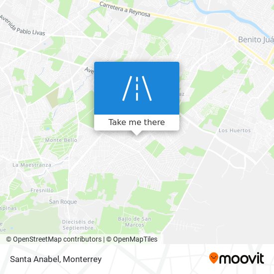 Santa Anabel map