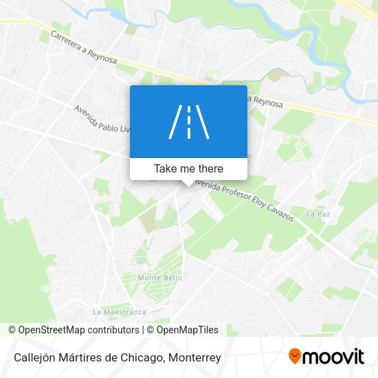 Mapa de Callejón Mártires de Chicago