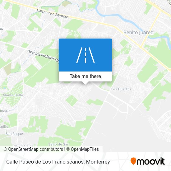 Calle Paseo de Los Franciscanos map
