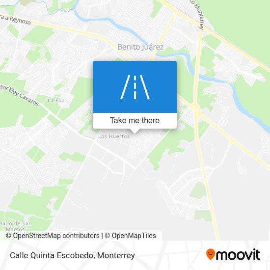 Calle Quinta Escobedo map