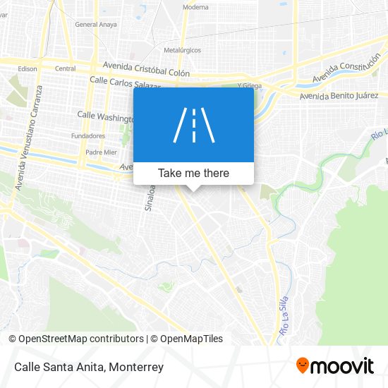 Calle Santa Anita map