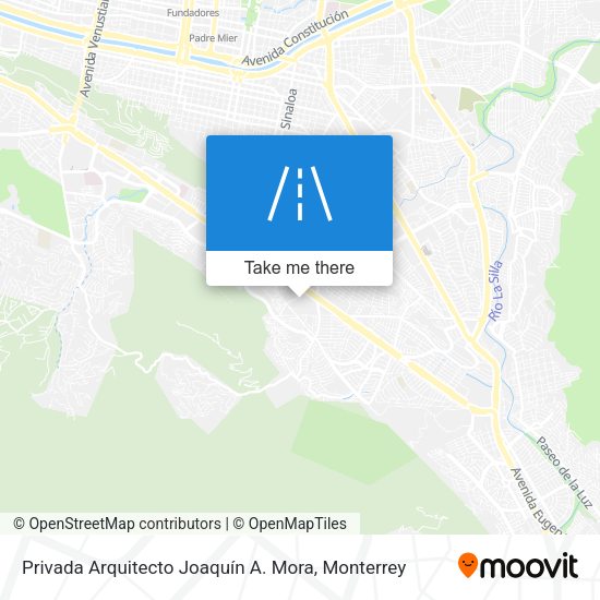 Mapa de Privada Arquitecto Joaquín A. Mora
