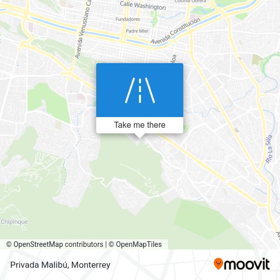 Privada Malibú map