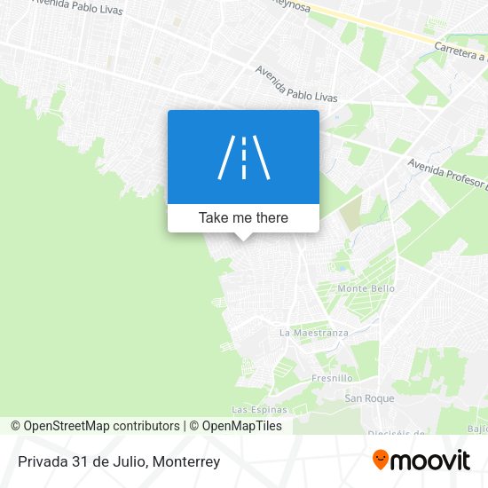 Privada 31 de Julio map