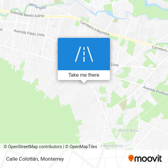 Calle Colotlán map