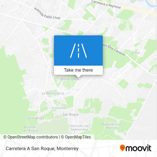 Carretera A San Roque map