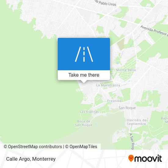 Mapa de Calle Argo