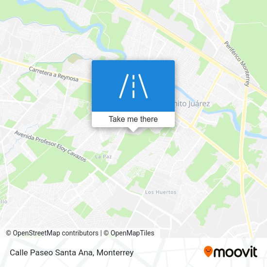 Calle Paseo Santa Ana map