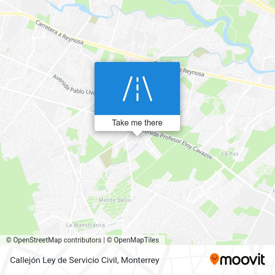 Mapa de Callejón Ley de Servicio Civil
